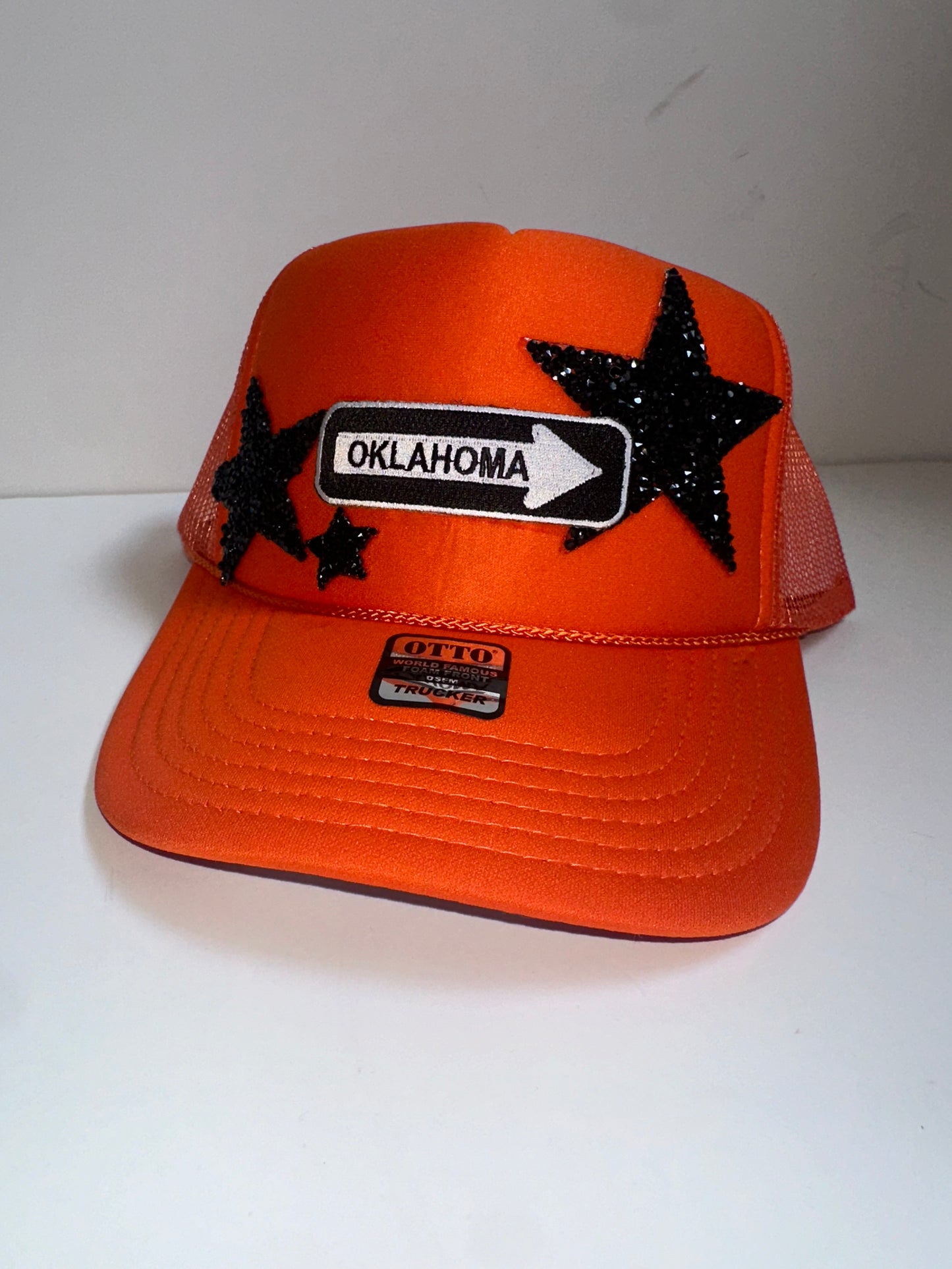 go pokes patch trucker hat