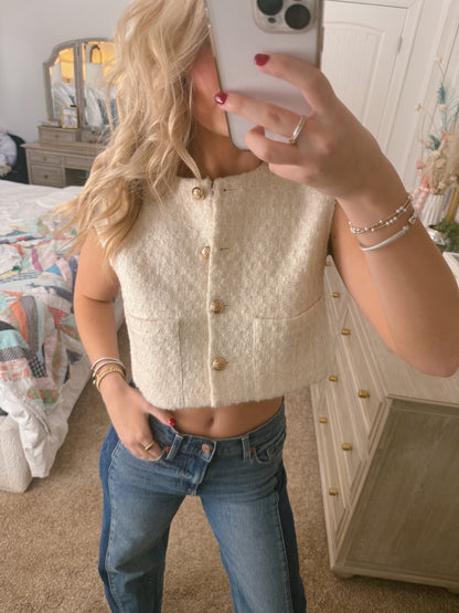 truly tweed top