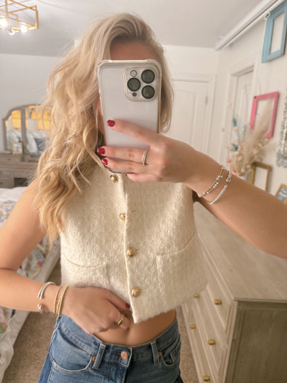 truly tweed top