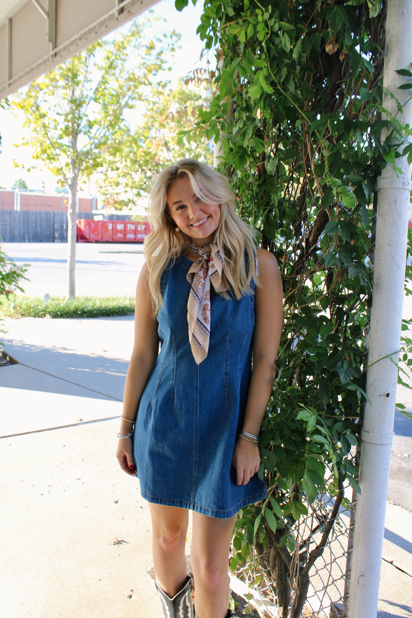 madeline denim dress