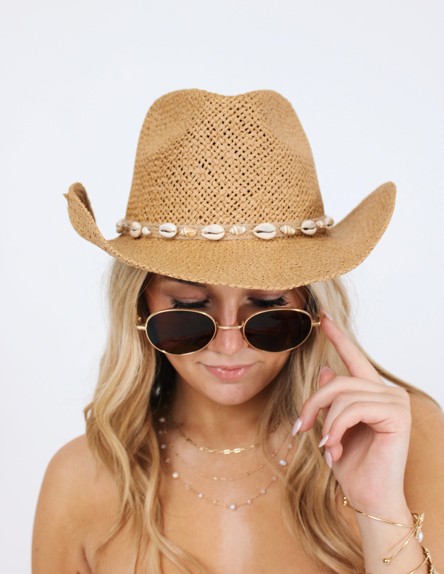 coastal chaos straw cowgirl hat