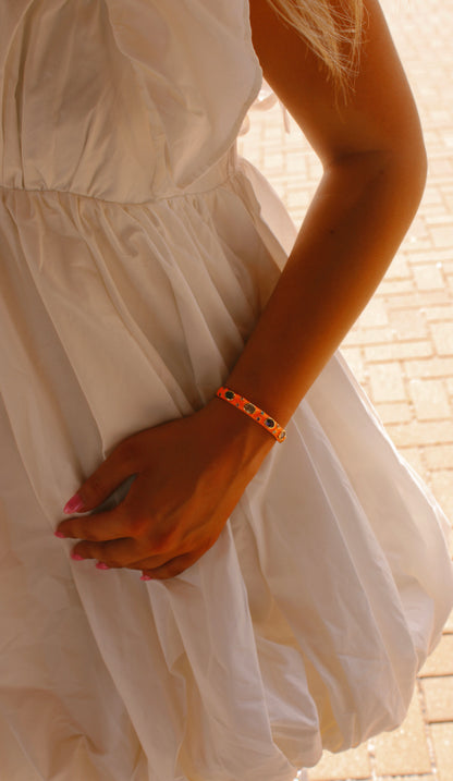 Bejeweled cuff bracelet
