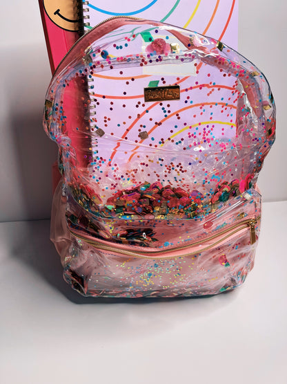 give me all the glitter backpack