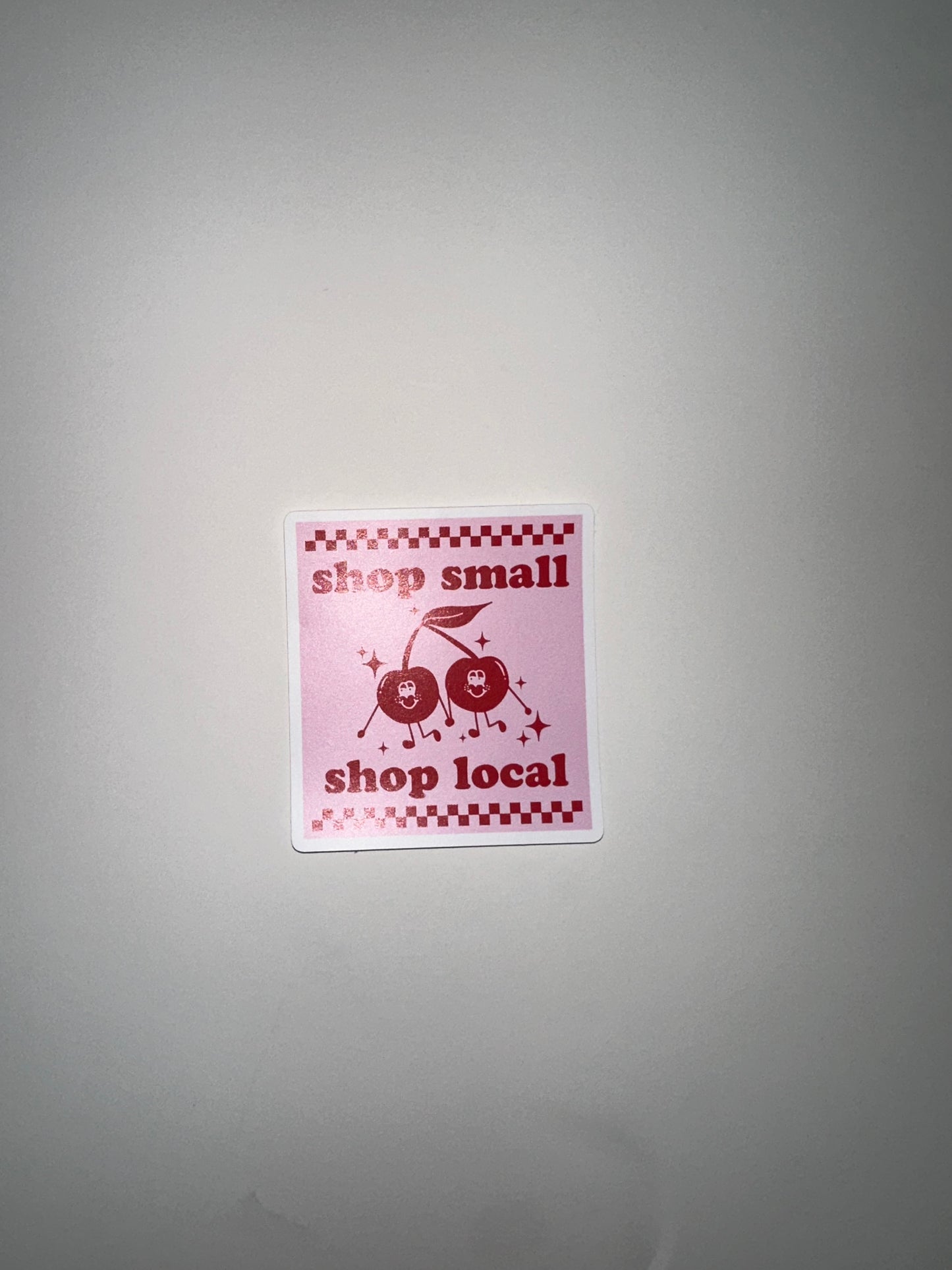 shop small, shop local sticker