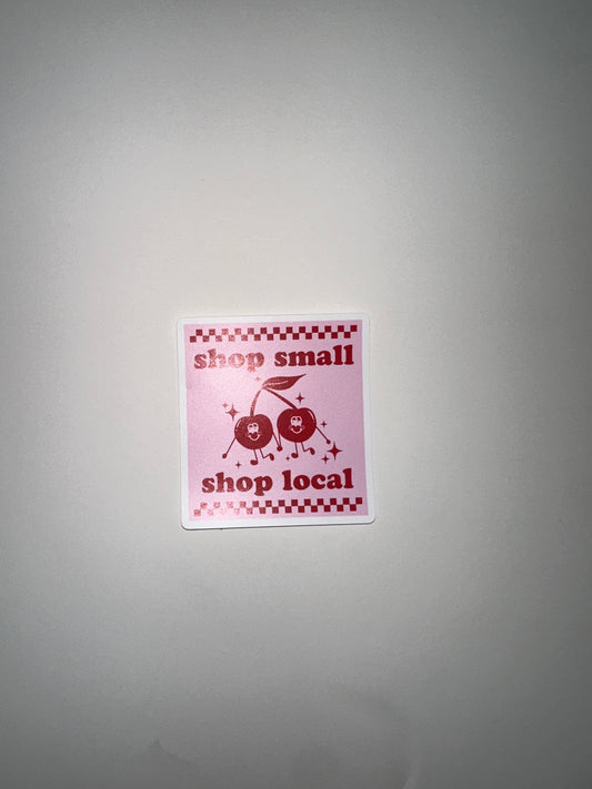 shop small, shop local sticker