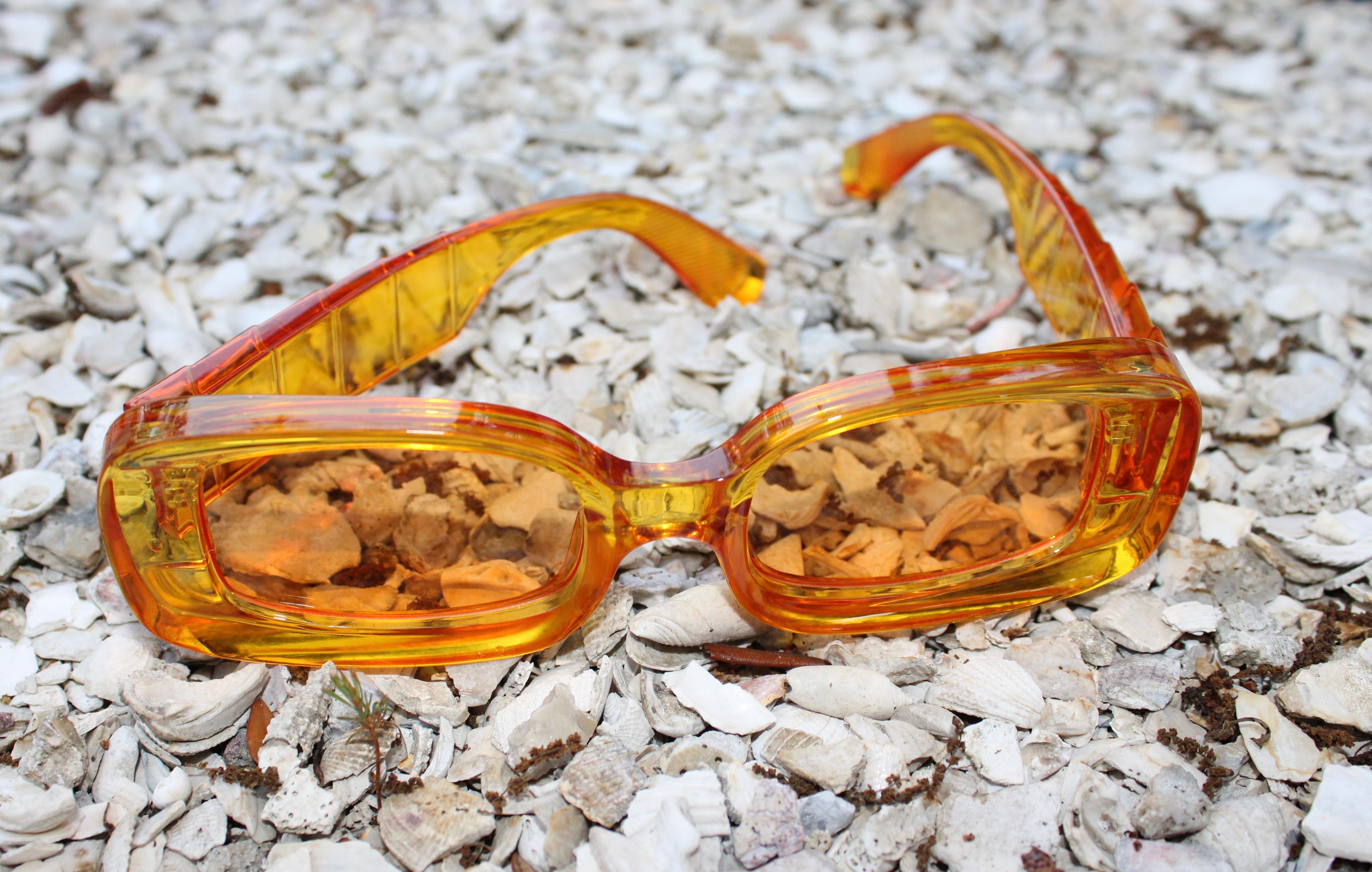 Small Square Red Sunglasses — sunglashstore