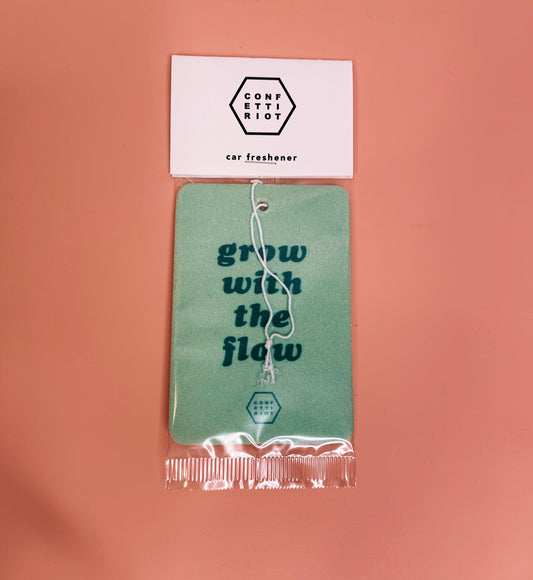 grow with the flow car freshener