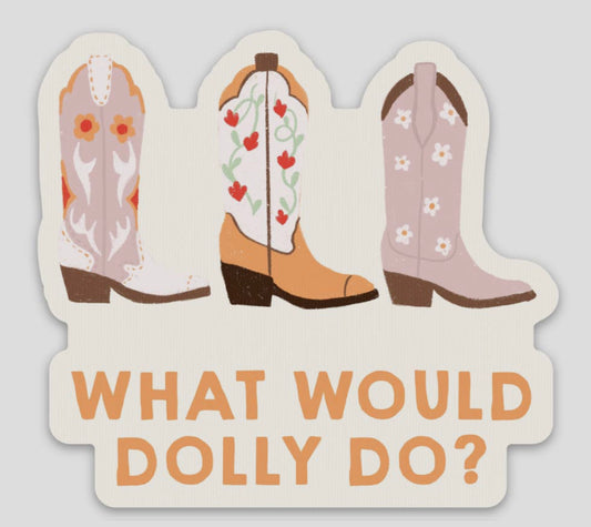 what would dolly do sticker
