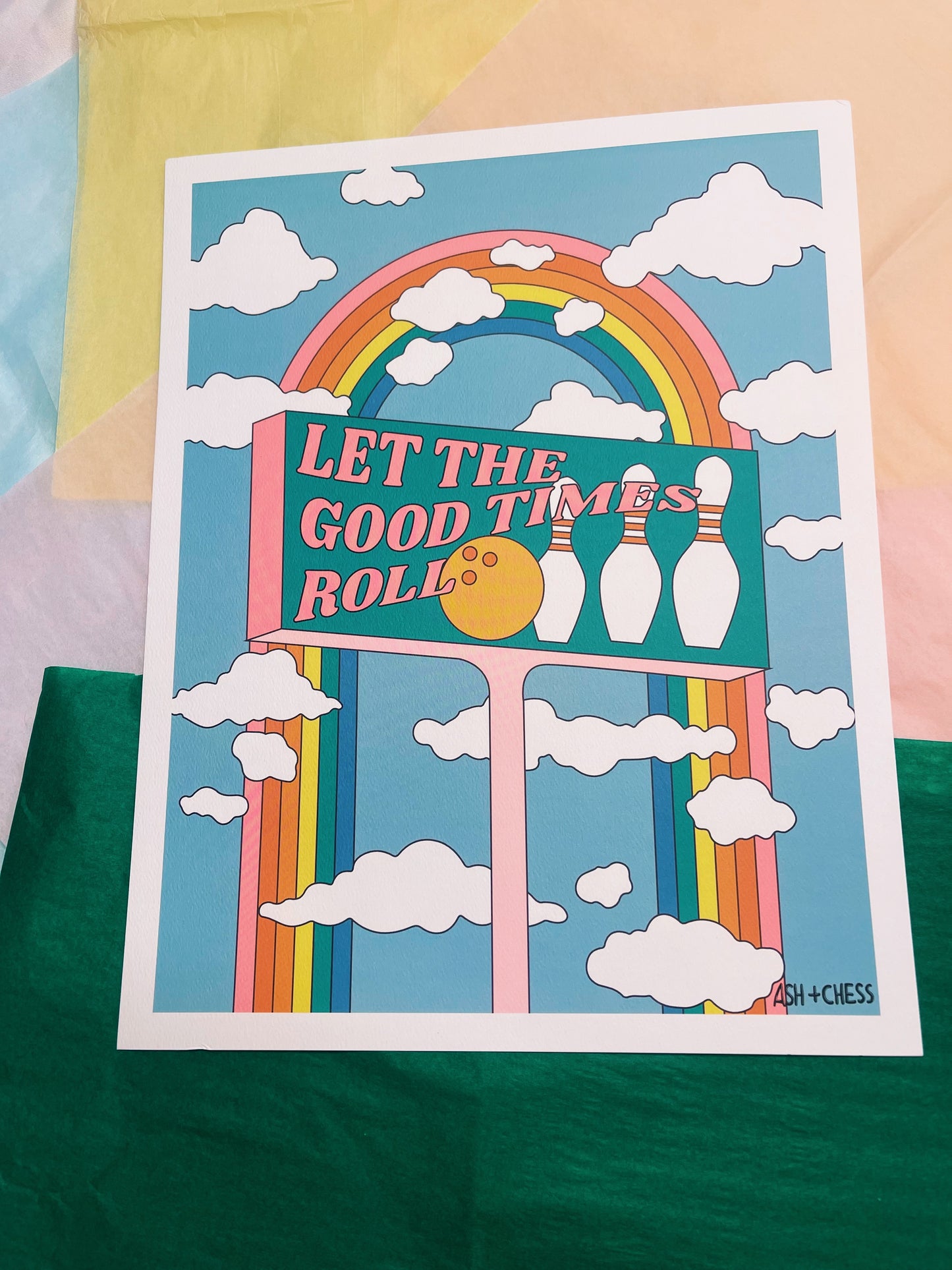 11 x 14 let the good time roll print