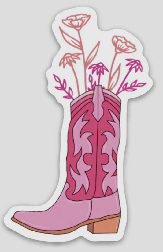 Boot Flower sticker