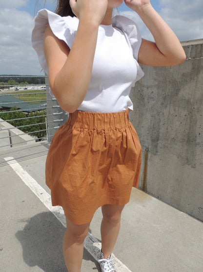 vintage brown skirt